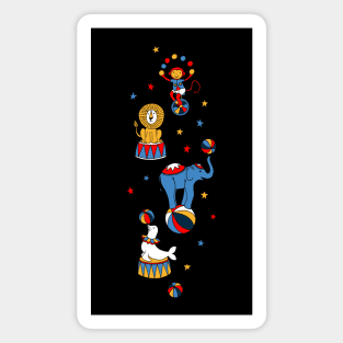 Little Circus Stars on Black Magnet